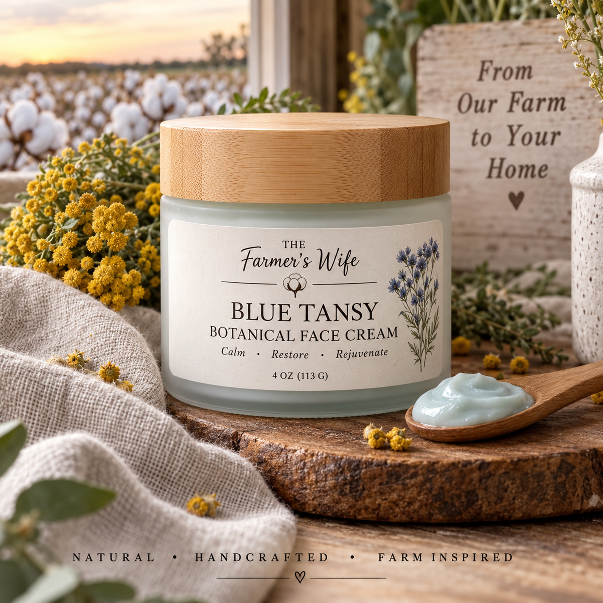 Blue Tansy Botanical Face Cream by The Farmer's Wife
