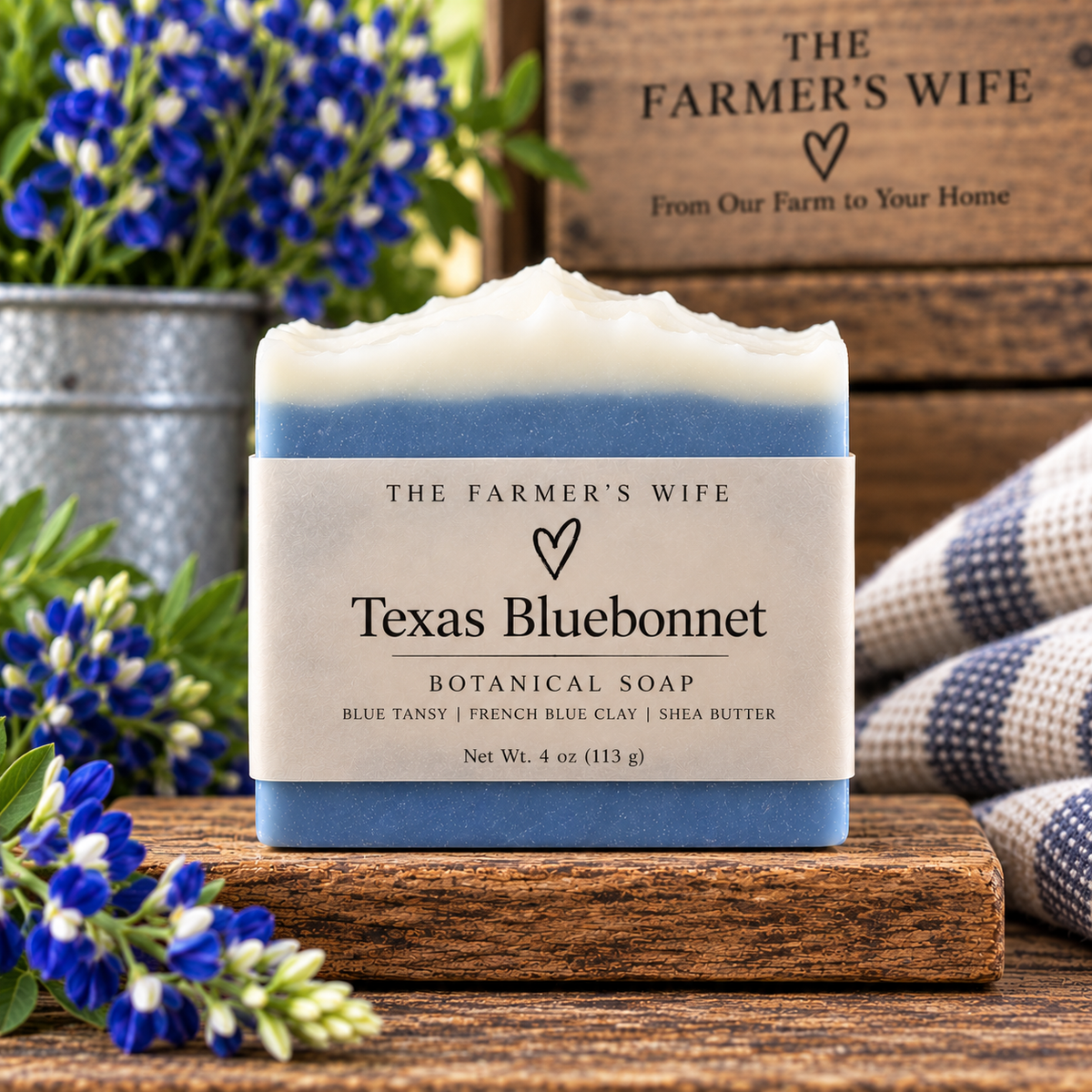 Texas Bluebonnet Soap by The Farmer's Wife for the Handcrafted Soap collection