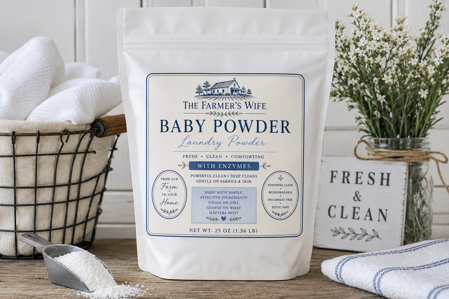 FARMHOUSE BABY POWDER LAUNDRY POWDER