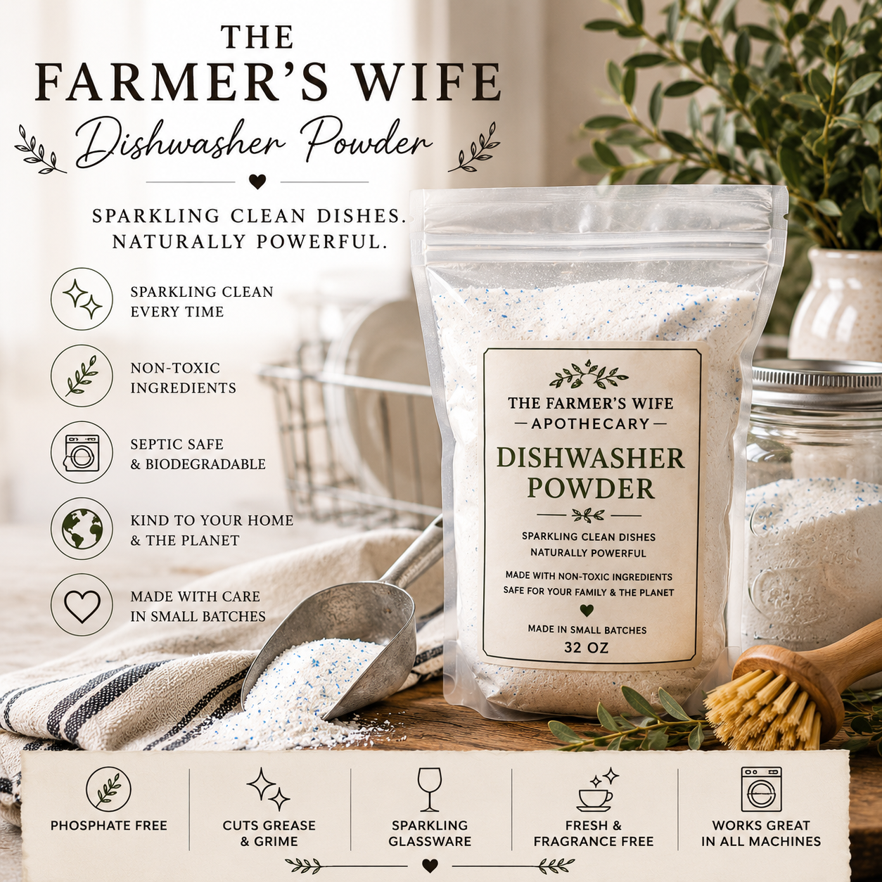 Farmhouse Dishwasher Powder